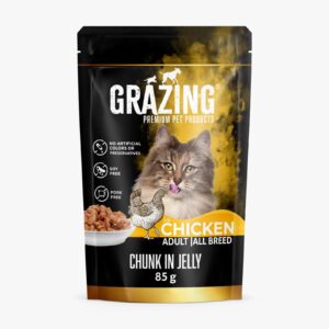Grazing Pet Premium Tavuklu 85 gr Kedi Maması x 24 adet
